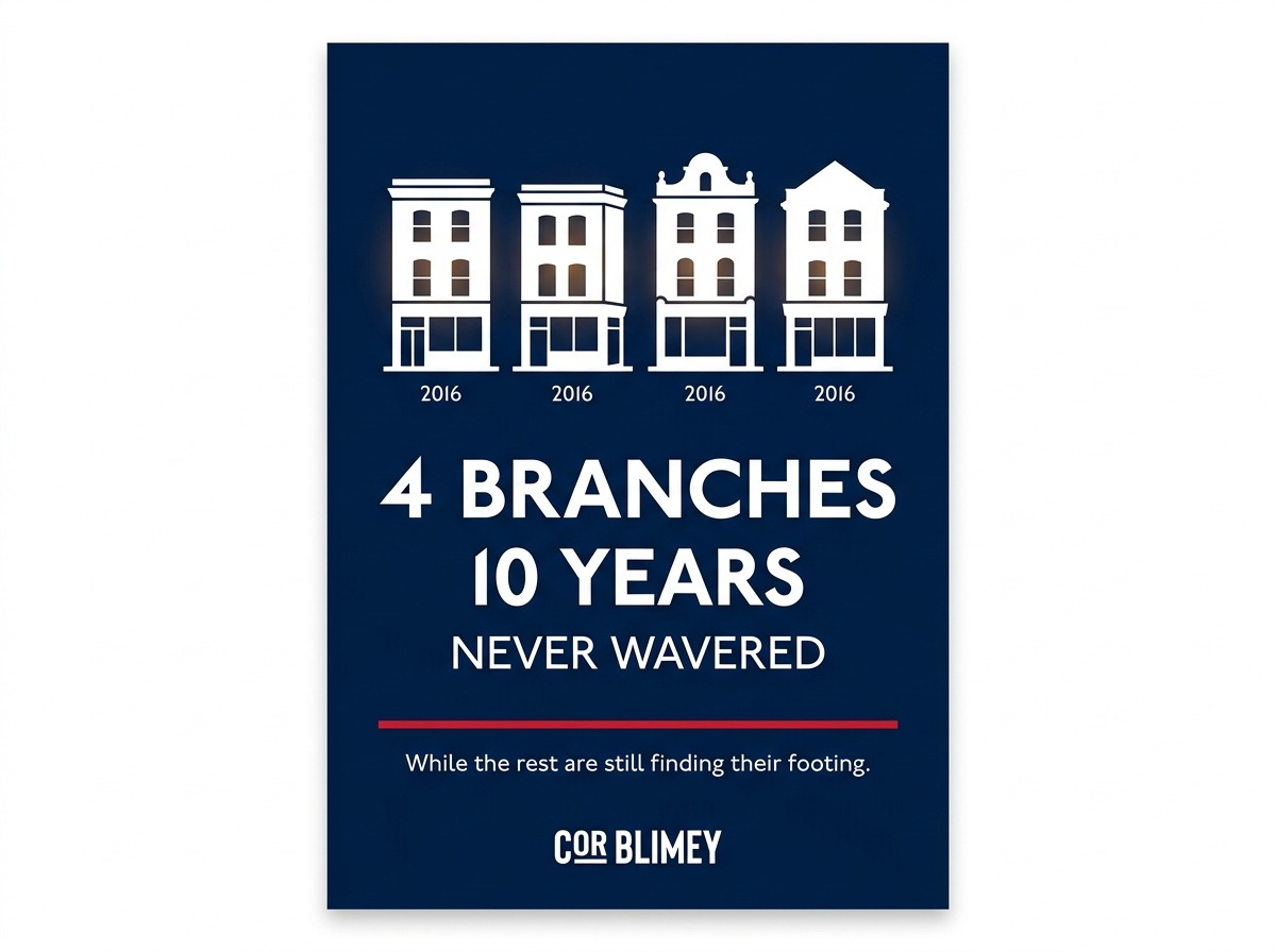 Brand heritage ad created by workshop attendee
